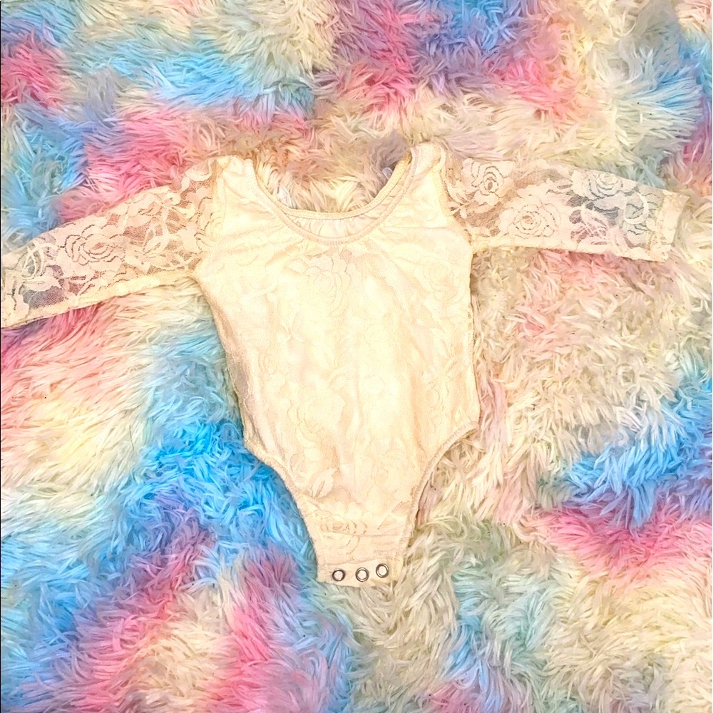 Ivory colored leotard